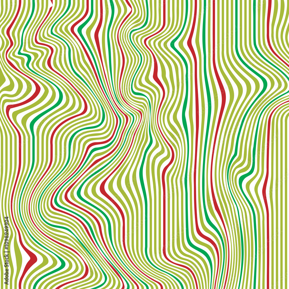 Obraz premium Waves of Illusion: Dynamic multicolor Abstract Background