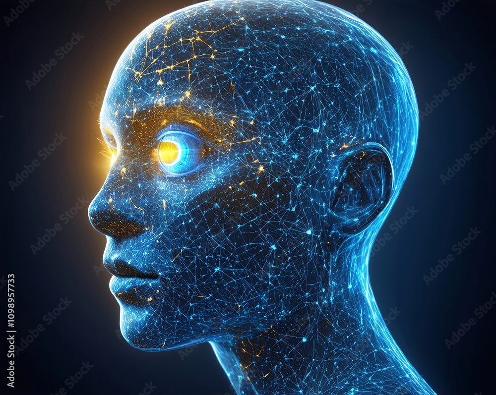 Obraz premium Humanoid's portrait.