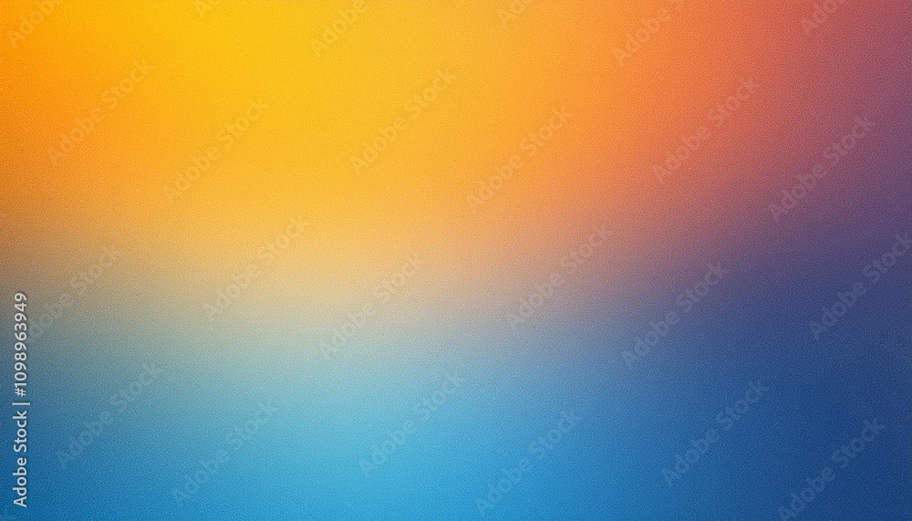 Obraz premium Gradient blurred colorful pastel paper background. Colorful pattern. Fantasy texture. Grainy orange blue yellow noise texture backdrop.