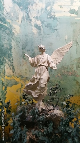 Serene Angel Statue: A Symbol of Faith and Spirituality photo