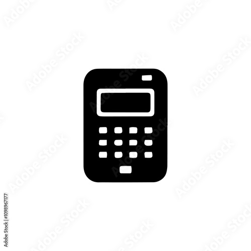 Simple Vector Icon of a calculator – Logo Design Illustration