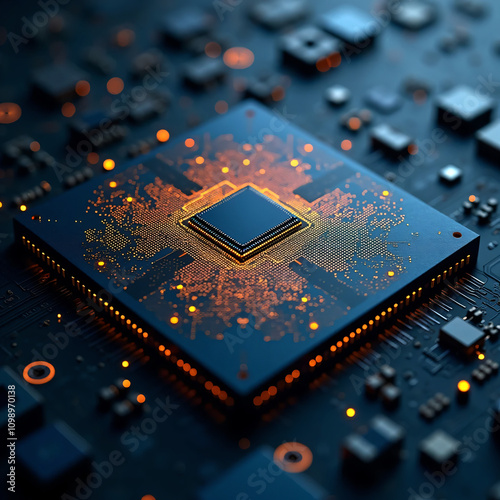 From directly above the semiconductor,Semiconductor Electron Circuits
