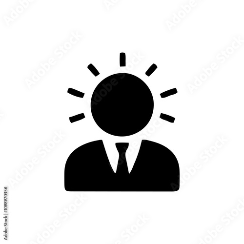 Simple Vector Icon of a lawyer – Logo Design Illustration