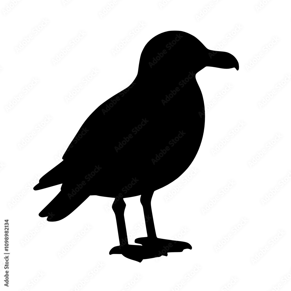 Fotografie crow icon, black style. isolated on white background