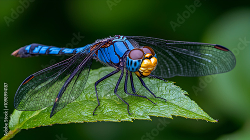 Dragonfly in detail nature reserve wildlife photography lush greenery close-up vibrant colors for nature lovers