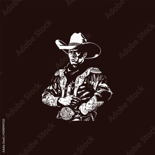Bullfighter Matador vector logo illustration
