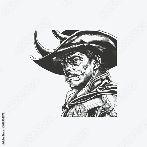 Bullfighter Matador vector logo illustration