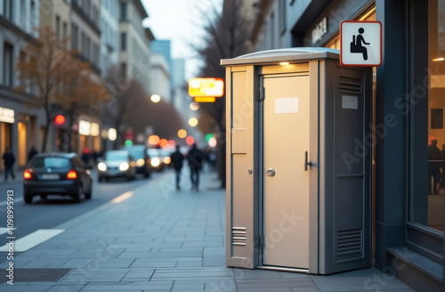 public outdoor biotoilet cabin, modular biotoilet photo