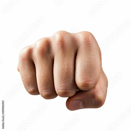 fist isolated on white