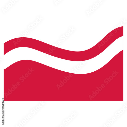 Free Download Indonesia Flag Ribbon Illustration on White Background. - GFXLoad