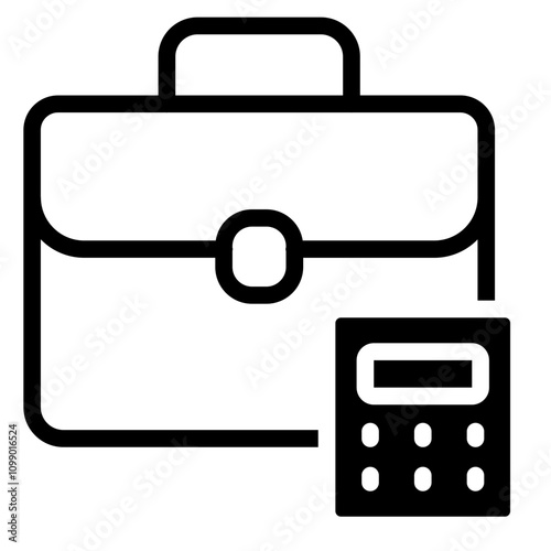 Briefcase icon. Briefcase vector icon