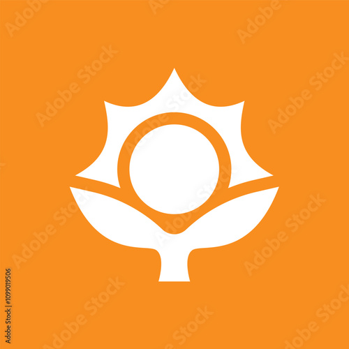 Abstract Flower and Sunshine Logo Template Design