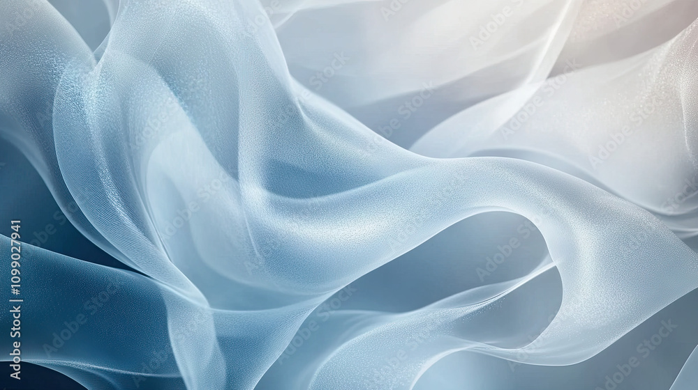 Obraz premium blue satin background