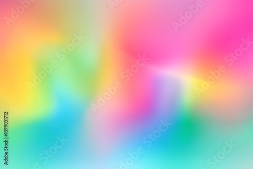 Dreamy Iridescent Rainbow Gradient Blur Holographic Abstract Background