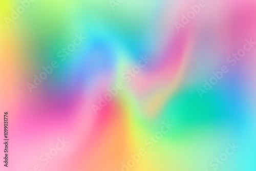Dreamy Iridescent Rainbow Gradient Blur Holographic Abstract Background