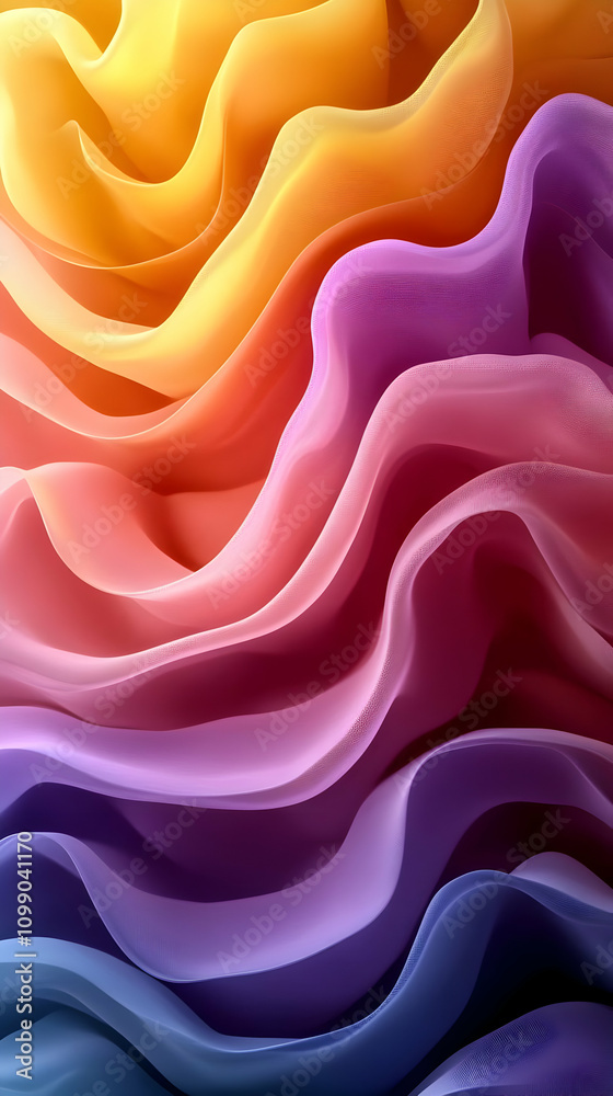Fototapeta premium Abstract 3D Wave Background