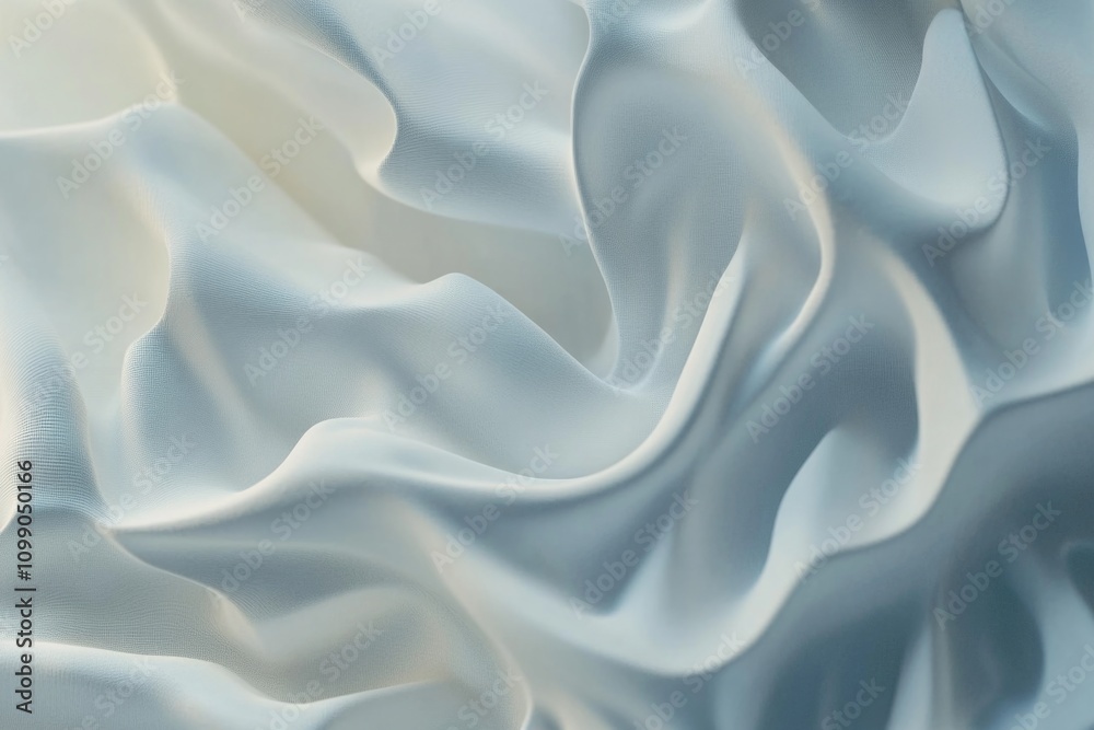 Obraz premium White Fabric Close-Up