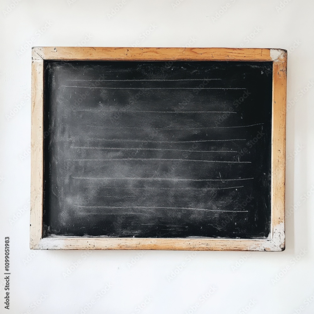 Obraz premium empty chalkboard ready for notes and drawings