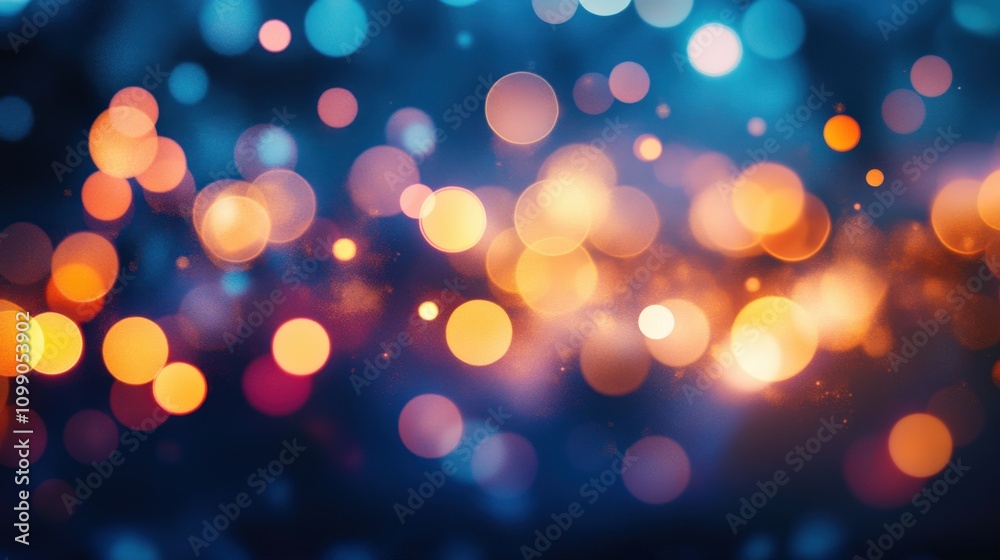 Obraz premium colorful bokeh lights creating a dreamy background