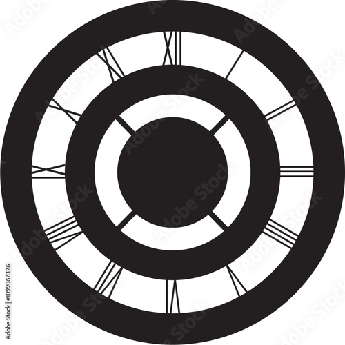 Clock vector dxf file for MDF Acrylic metal more eps file  