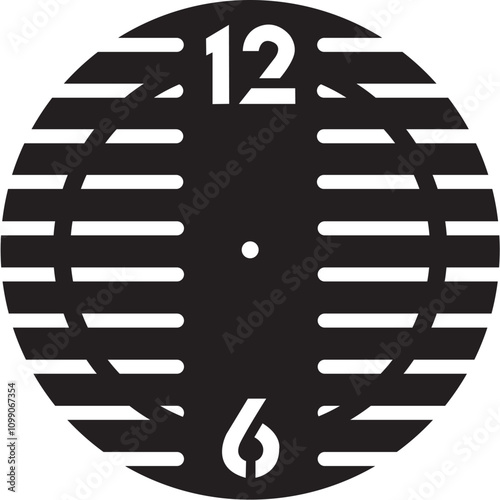 Clock vector dxf file for MDF Acrylic metal more eps file  