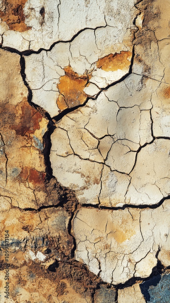Fototapeta premium Water scarcity impact: critical effects of drought on natural resources, agricultural productivity, and human resilience, emphasizing the necessity for innovative conservation strategies.