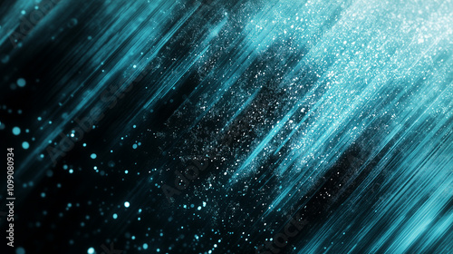Teal blue green white black blurred abstract gradient background grainy noise texture glowing light large banner