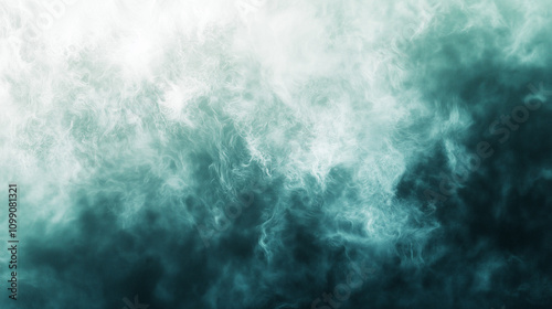 Teal blue green white black blurred abstract gradient background grainy noise texture glowing light large banner