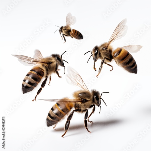 Bee and honey