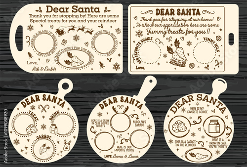 Dear Santa tray laser cut Bundle