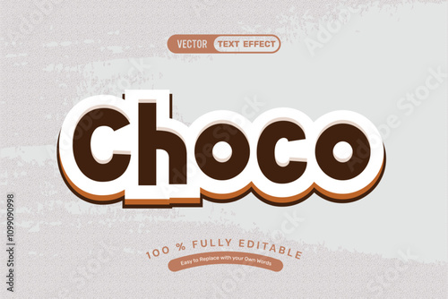 White Choco Editable Text Effect