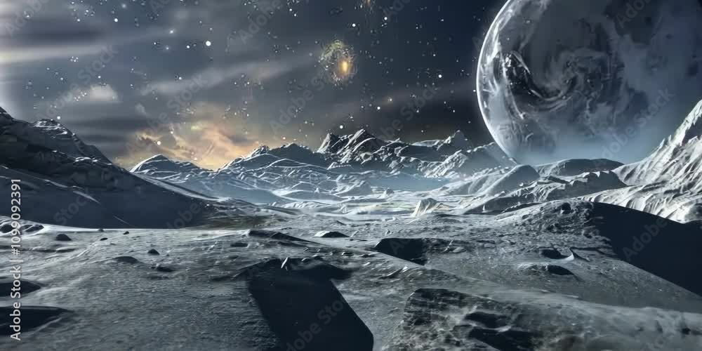 AI-Powered Space Exploration Beyond Solar System, 4K Video