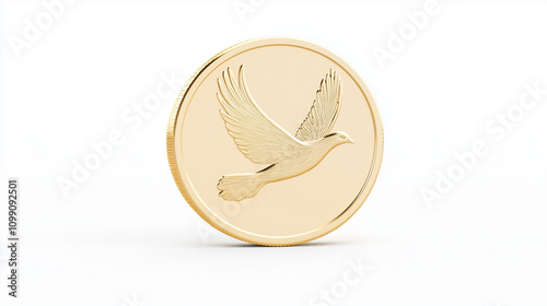 Golden Dove Coin:  A symbol...