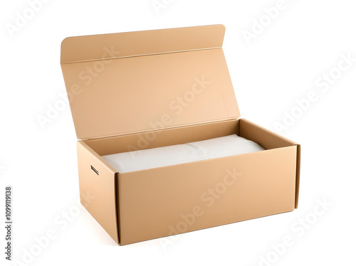 open cardboard box photo