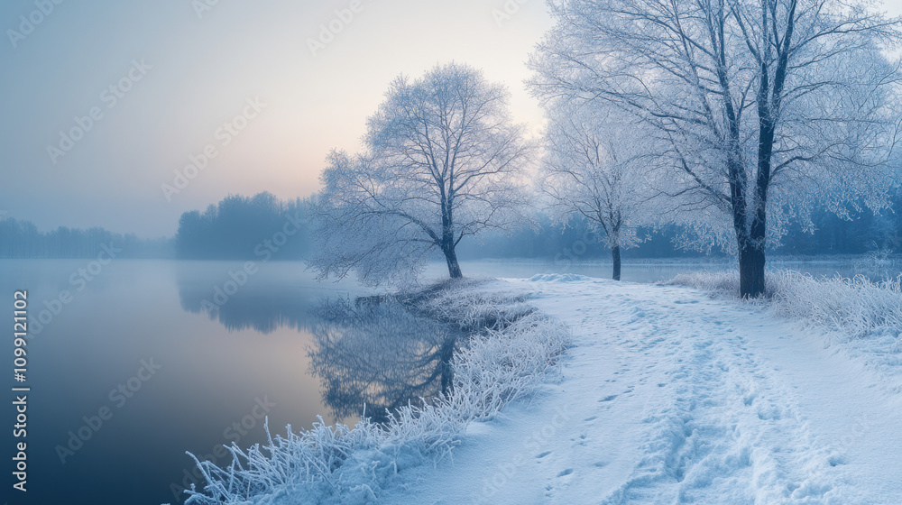 Obraz premium Winter background,