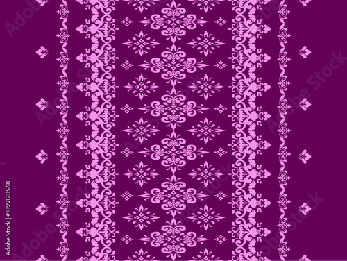 Geometric ethnic oriental ikat pattern traditional Design for background,carpet,wallpaper,clothing,wrapping,Batik,fabric,Vector illustration.embroidery style.