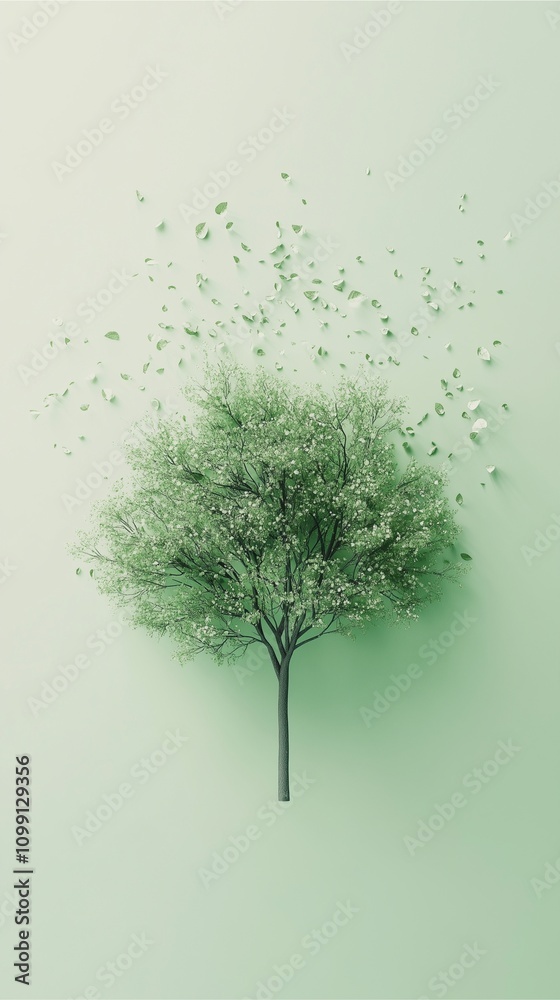 Fototapeta premium Resilient tree growth