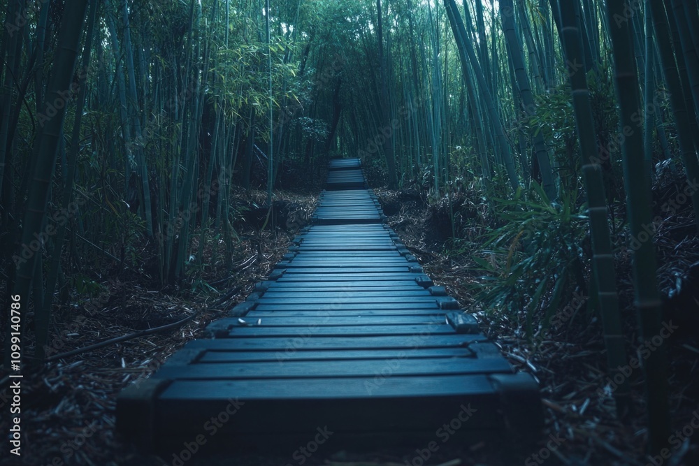 Obraz premium Bamboo Forest Path