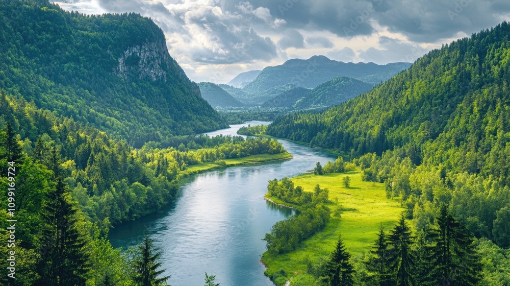 Fototapeta premium River Valley Landscape