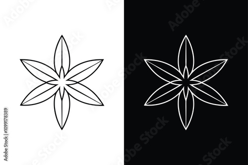 Single Star Anise line icon. Realistic Spice Icon for Culinary Designs