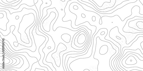 Topographic map background geographic line map with elevation assignments. Modern design with White background with topographic wavy pattern design.paper texture Imitation of a geographical map shades