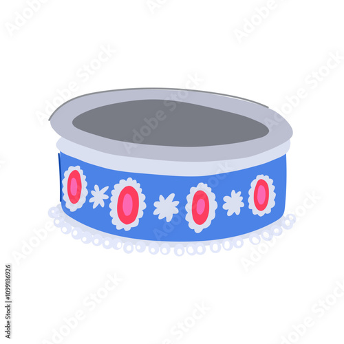 bangle bracelet churi indian cartoon. traditional modern, diamond gemstone, beaded cuff bangle bracelet churi indian sign. isolated symbol vector illustration