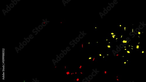 Confetti Background Stock Video Footage 
