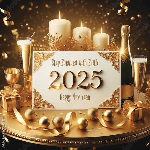 In 2025 Step Forward With Faith, Happy New Year