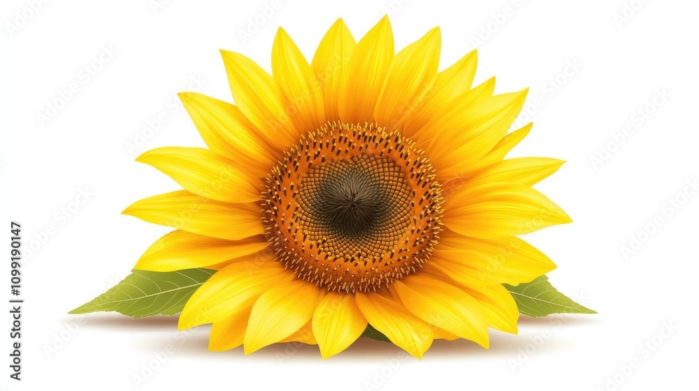 Obraz premium Sunflower close-up nature scene floral photography bright environment natural viewpoint beauty and growth concept
