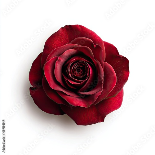 Elegant red rose close-up nature setting floral photography minimalist background artistic perspective beauty and symbolism photo