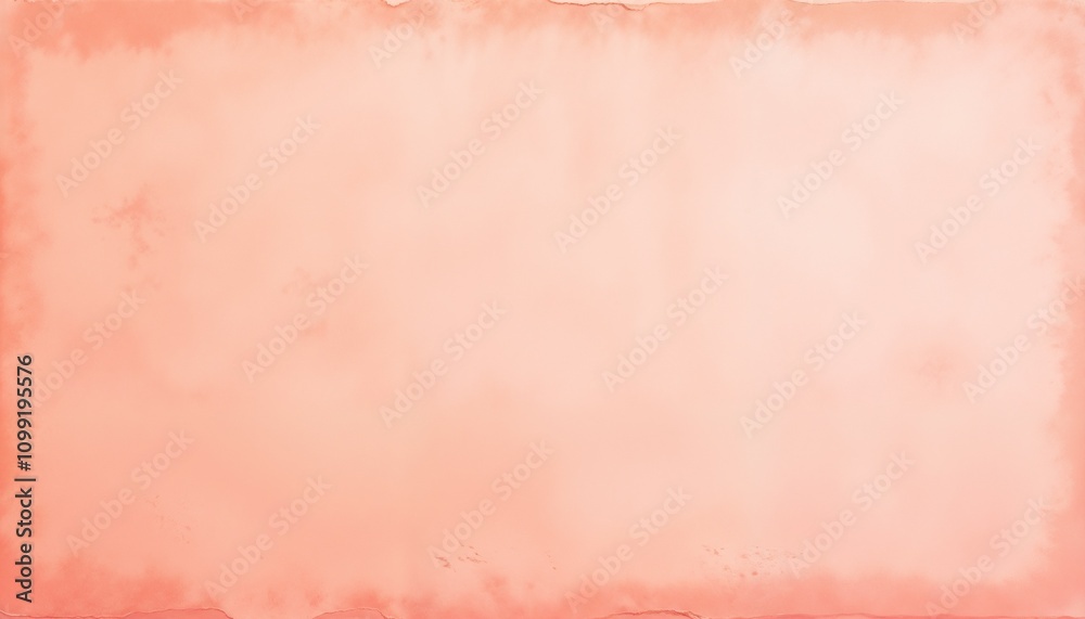 Fototapeta premium Gentle watercolor background in soft coral tones with a textured finish, copy space 