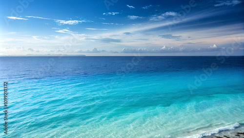 Wallpaper Mural Seascape. Blue Ocean Panorama.  Torontodigital.ca