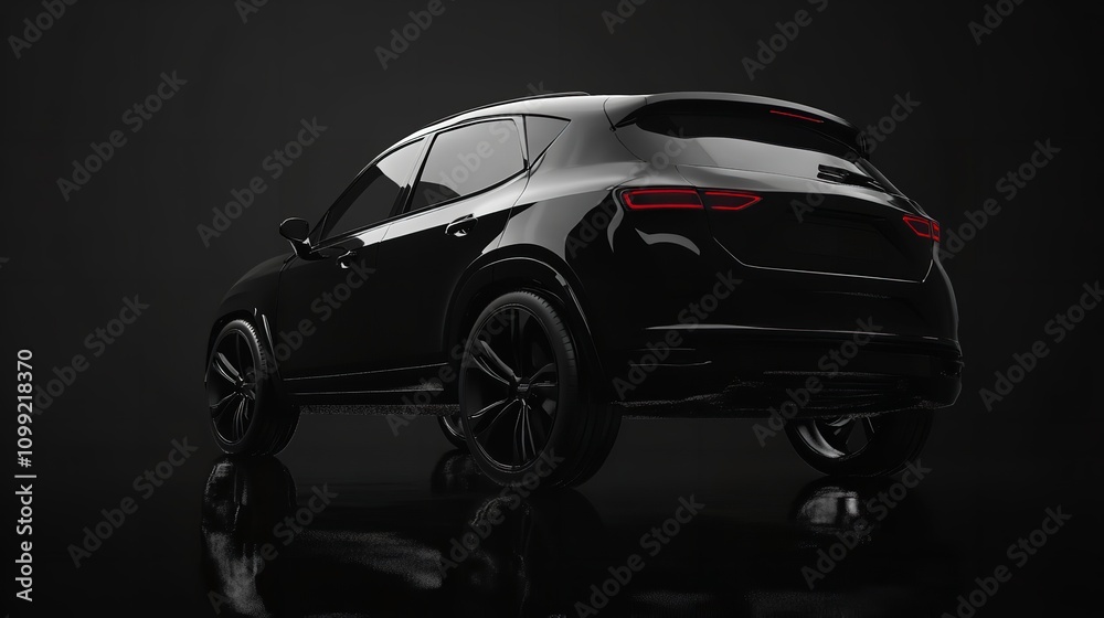 Obraz premium Sleek Car in Professional Auto Shop - Generative AI