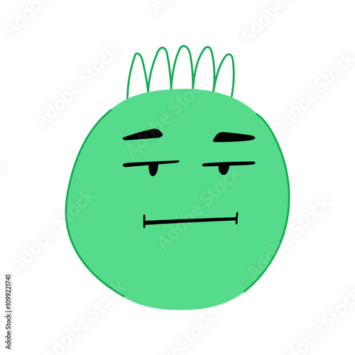 hilarious comic face cartoon. amusement entertainment, al wacky, whimsical playful hilarious comic face sign. isolated symbol vector illustration